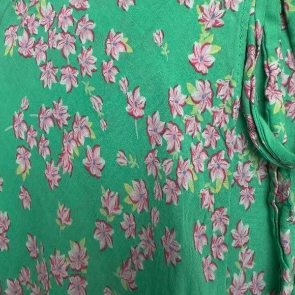 Draper James Wrap Mini Green Dress - Picture 8 of 8